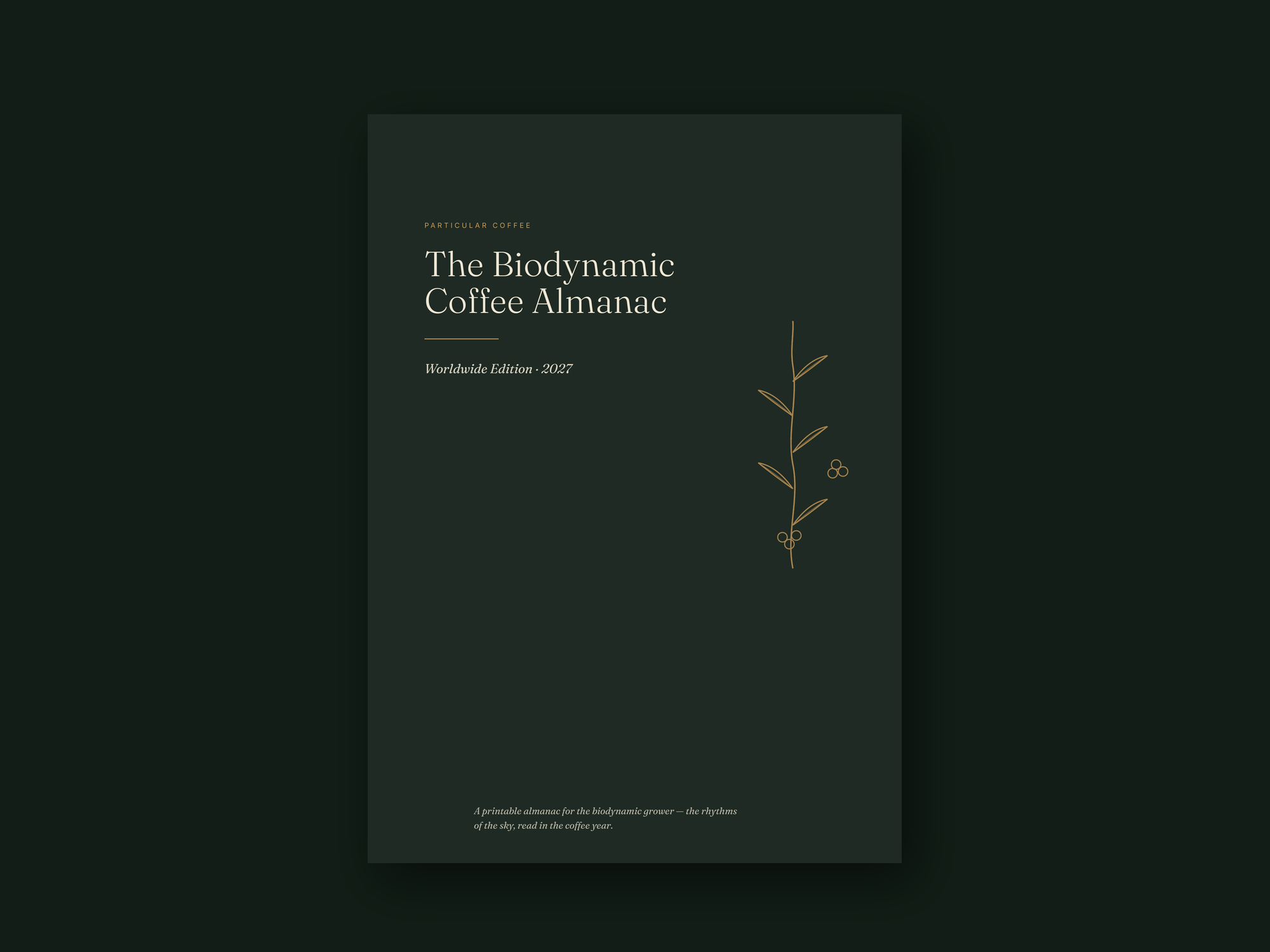 The Biodynamic Coffee Almanac 2027